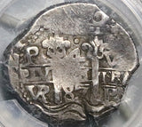 1687 PCGS VF 30 Bolivia Cob 4 Reales Potosi Charles II Silver Coin POP 1/3 (25120101C)