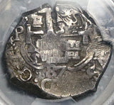 1687 PCGS VF 30 Bolivia Cob 4 Reales Potosi Charles II Silver Coin POP 1/3 (25120101C)