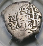 1738 PCGS VF 20 Bolivia 4 Reales Cob Potosi Philip V Colonial Silver Coin (25112801C)