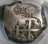 1738 PCGS VF 20 Bolivia 4 Reales Cob Potosi Philip V Colonial Silver Coin (25112801C)