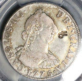 1775 PCGS XF Bolivia 4 Reales Potosi Charles III Spain Colony Chop Mark Silver Pirate Coin (25091403C)