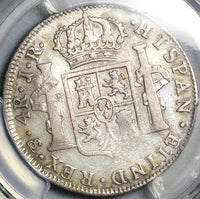 1775 PCGS XF Bolivia 4 Reales Potosi Charles III Spain Colony Chop Mark Silver Pirate Coin (25091403C)