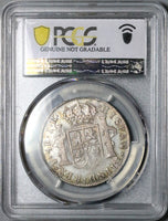 1775 PCGS XF Bolivia 4 Reales Potosi Charles III Spain Colony Chop Mark Silver Pirate Coin (25091403C)