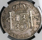 1808 NGC VF 25 Bolivia 4 Reales Overdate Error Potosi Charles IV Potosi Silver Coin (23081201C)