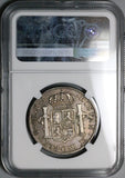 1808 NGC VF 25 Bolivia 4 Reales Overdate Error Potosi Charles IV Potosi Silver Coin (23081201C)