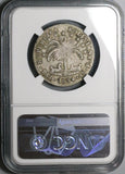 1854-Paz NGC VF 30 Bolivia 4 Soles La Pax Mint Alpaca Palm Tree Silver Coin (23081902C)