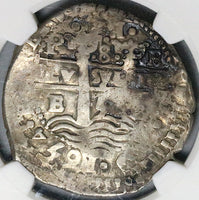 1654-P E PH NGC VF 25 Bolivia 8 Reales Cob Spain Philip IV Full Date Spain Colonial Coin (24041805C)