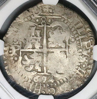 1654-P E PH NGC VF 25 Bolivia 8 Reales Cob Spain Philip IV Full Date Spain Colonial Coin (24041805C)