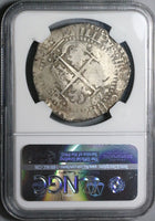 1654-P E PH NGC VF 25 Bolivia 8 Reales Cob Spain Philip IV Full Date Spain Colonial Coin (24041805C)