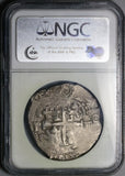 1667 NGC VF 35 Bolivia 8 Reales Cob Spain Colonial Dollar Silver Coin (23120801C)