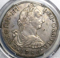 1780 PCGS XF Bolivia Charles III 8 Reales Chopmarks Spain Colonial Silver Coin (25040605D)