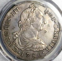 1780 PCGS XF Bolivia Charles III 8 Reales Chopmarks Spain Colonial Silver Coin (25040605D)