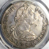 1780 PCGS XF Bolivia Charles III 8 Reales Chopmarks Spain Colonial Silver Coin (25040605D)