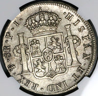 1809 NGC UNC Bolivia Ferdinand VII 8 Reales Spain Colonial Coin (23091401C)
