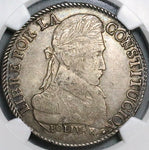 1827 NGC XF 40 Bolivia 8 Soles Bolivar Potosi Alpaca Silver Coin (23071601D)