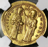 1028 NGC AU Romanus III Byzantine AV Gold Histamenon Nomisma Christ Enthroned (25121201C)