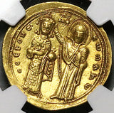 1028 NGC AU Romanus III Byzantine AV Gold Histamenon Nomisma Christ Enthroned (25121201C)