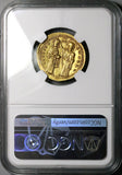 1028 NGC AU Romanus III Byzantine AV Gold Histamenon Nomisma Christ Enthroned (25121201C)