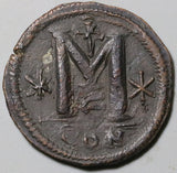491 Anastasius I Byzantine Empire Æ Follis Ch VF Constantinople Mint Large Size (26060701R)