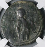 1034 NGC Gen Byzantine Anonymous Follis Christ Class C Michael IV (26052402C)