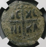 1034 NGC Gen Byzantine Anonymous Follis Christ Class C Michael IV (26052402C)