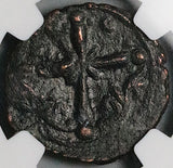 1075 NGC Gen Byzantine Anonymous Follis Christ Class I Nicephorus III Latin Cross (26053004C)