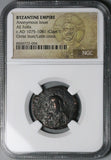 1075 NGC Gen Byzantine Anonymous Follis Christ Class I Nicephorus III Latin Cross (26053004C)