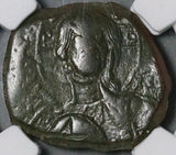 1028 NGC Gen Byzantine Anonymous Follis Christ Class B Romanus III (26052302C)