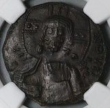 1020 NGC Ch AU Jesus Christ Byzantine Empire Follis Anonymous Class A3 4/5 4/5 (25072501C)