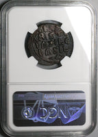1020 NGC Ch AU Jesus Christ Byzantine Empire Follis Anonymous Class A3 4/5 4/5 (25072501C)
