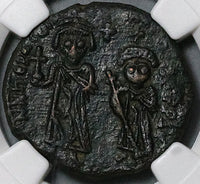 512 NGC XF Star Heraclius Byzantine Empire Follis Cyzicus Pedigree (23060803C)