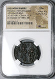 512 NGC XF Star Heraclius Byzantine Empire Follis Cyzicus Pedigree (23060803C)