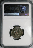 573 NGC Gen Justin II Sophia Byzantine Empire 20 Nummi 1/2 Follis Constantinople Mint (26060801C)