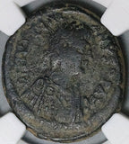 536 NGC Justinian I Byzantine Empire Follis Theoupolis Mint Coin (24063006C)