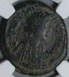536 NGC Justinian I Byzantine Empire Follis Theoupolis Mint Coin (24063006C)
