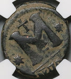536 NGC Justinian I Byzantine Empire Follis Theoupolis Mint Coin (24063006C)