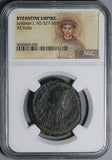 536 NGC Justinian I Byzantine Empire Follis Theoupolis Mint Coin (24063006C)