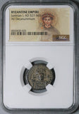 549 NGC Justinian I Byzantine Empire Decanummium Theoupolis Mint Coin (24070702C)