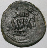 608 Phocas Byzantine AE Follis XF Nicomedia Mint Year 4 (26052203R)
