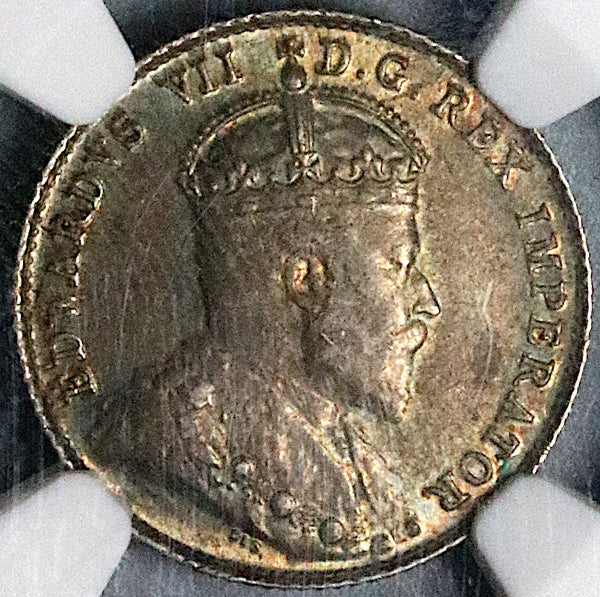 1905 NGC AU 55 Canada 10 Cents Edward VII Sterling Silver Coin (25060903C)