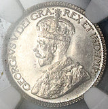 1920 NGC MS 63 Canada 10 Cents George V Dime Choice Silver Coin (25120603C)