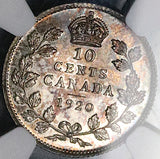 1920 NGC MS 63 Canada 10 Cents George V Dime Choice Silver Coin (25120603C)