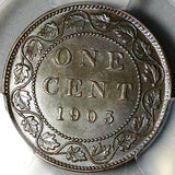 1903 PCGS MS 62 Canada 1 Cent Edward VII Large Mint State Coin (26010101C)
