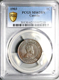 1903 PCGS MS 62 Canada 1 Cent Edward VII Large Mint State Coin (26010101C)