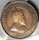 1908 PCGS UNC Canada 1 Cent Edward VII Large Coin (26010102C)
