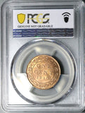 1910 PCGS UNC Canada 1 Cent Edward VII Large Coin (26010103C)