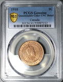 1910 PCGS UNC Canada 1 Cent Edward VII Large Coin (26010103C)