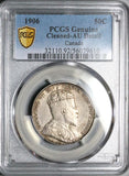 1906 PCGS AU Canada Edward VII 50 Cents Half Dollar Sterling Silver Coin (25062501C)
