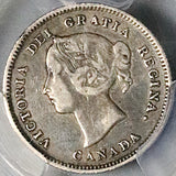 1885 PCGS VF 25 Canada Victoria 5 Cents Small 5 Sterling Silver Coin (25120201C)