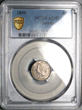 1899 PCGS AU 55 Canada Victoria 5 Cents Sterling Silver Coin (25120502C)